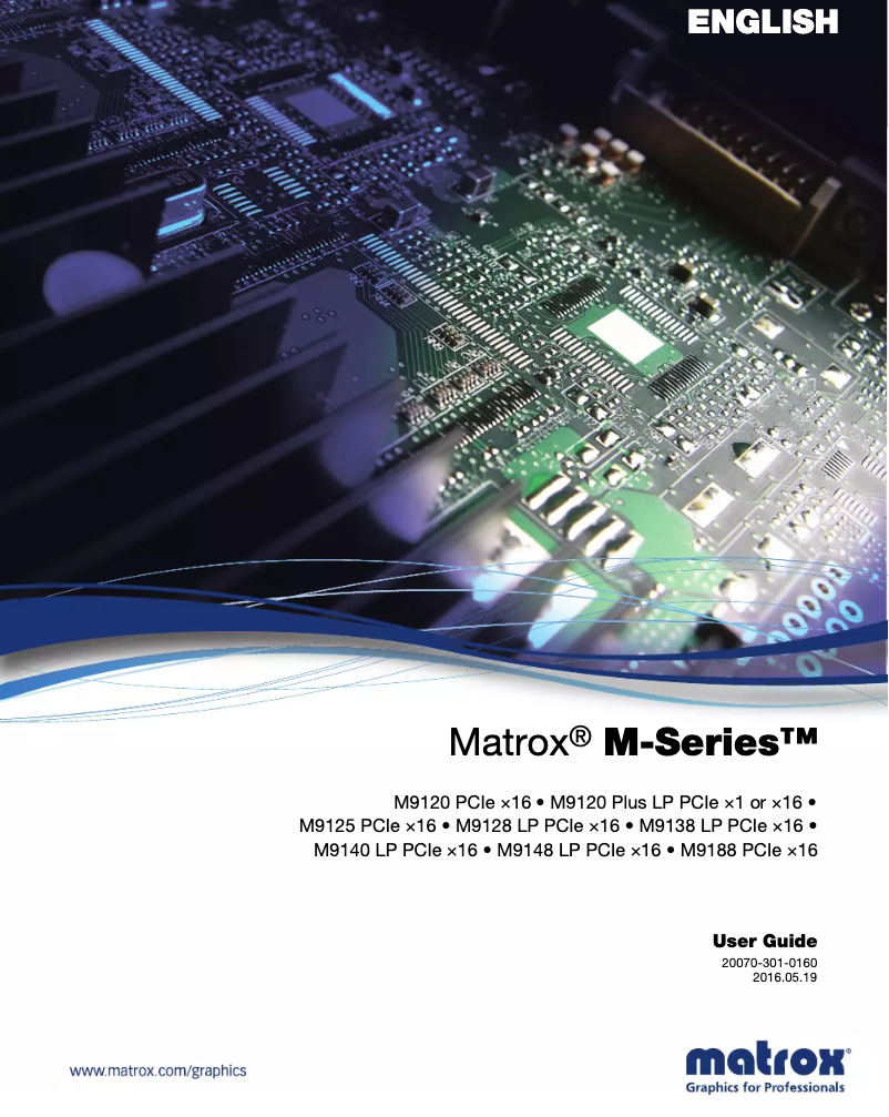 Imagen de la primera página del manual del dispositivo M9140 LP PCIe x16
