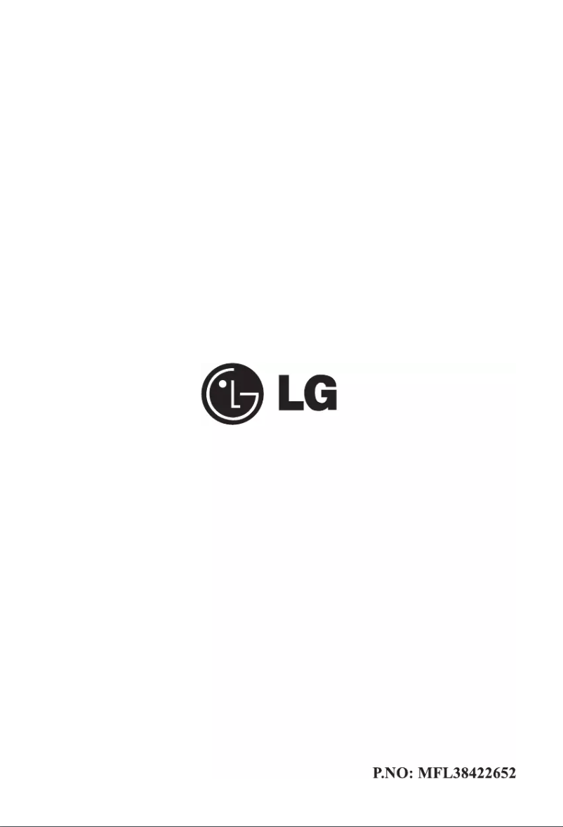 Page n°1 - Manuel utilisateur LG GC-249S