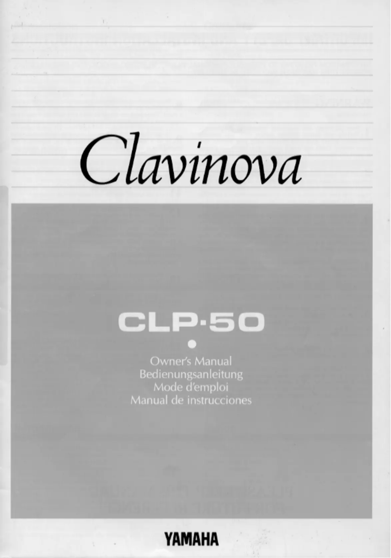 Página 1 del manual Manual de usuario Yamaha Clavinova CLP-50