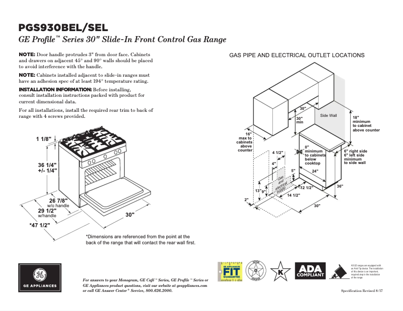 Image de la première page du manuel de l'appareil Profile PGS930BELTS