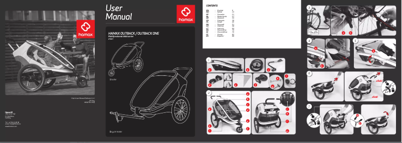 Page 1 de la notice Manuel utilisateur Hamax Outback