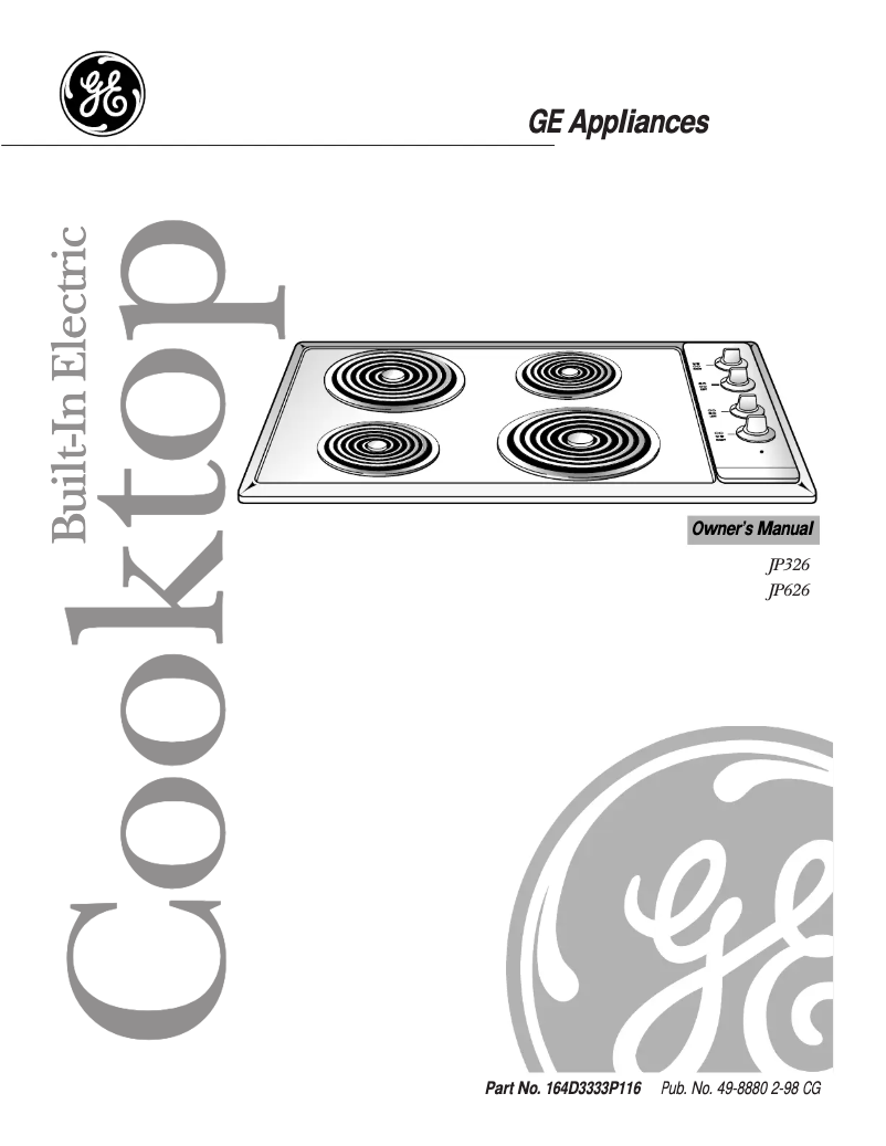 Image de la première page du manuel de l'appareil JP326CVBC