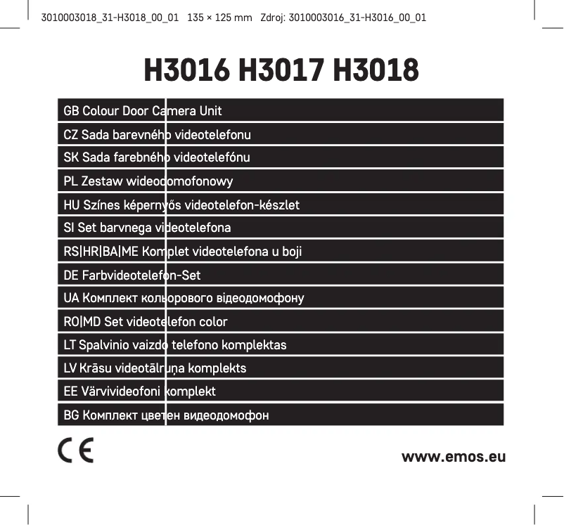 Imagen de la primera página del manual del dispositivo H3018