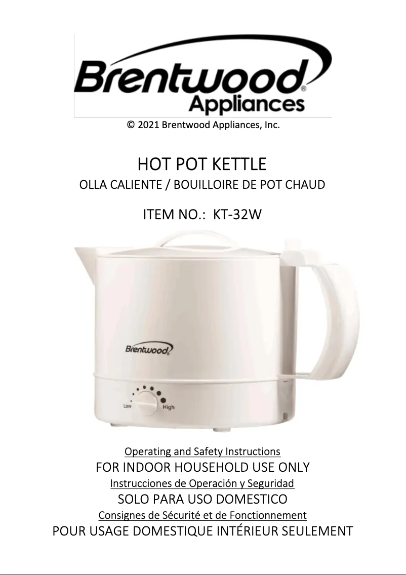 Image de la première page du manuel de l'appareil KT-32W