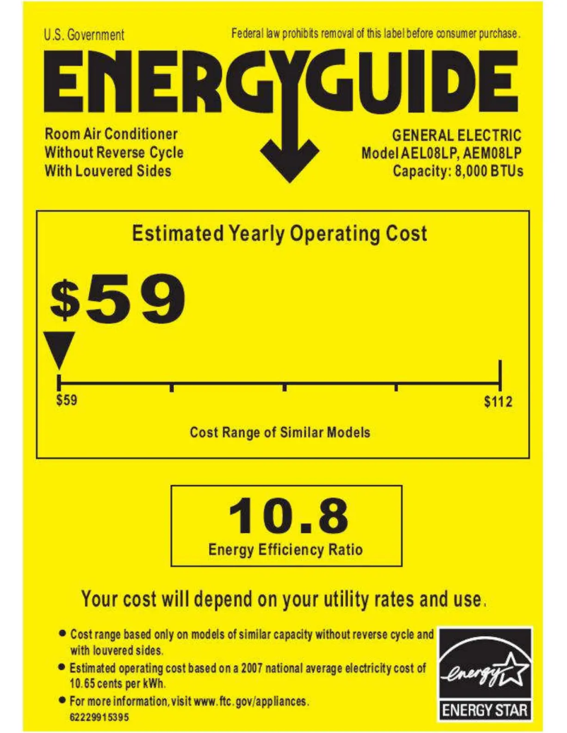 Image de la première page du manuel de l'appareil AEM08LP