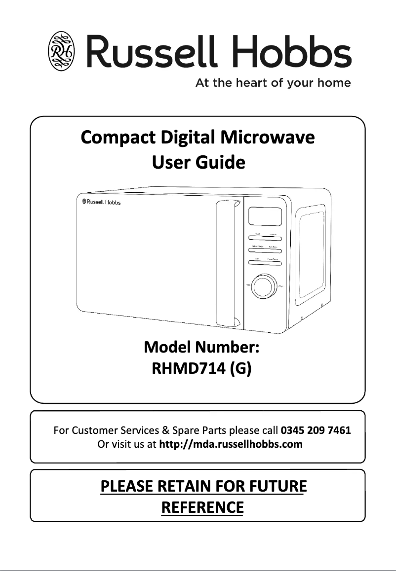 Image de la première page du manuel de l'appareil A1/RHMD714RHMD714G