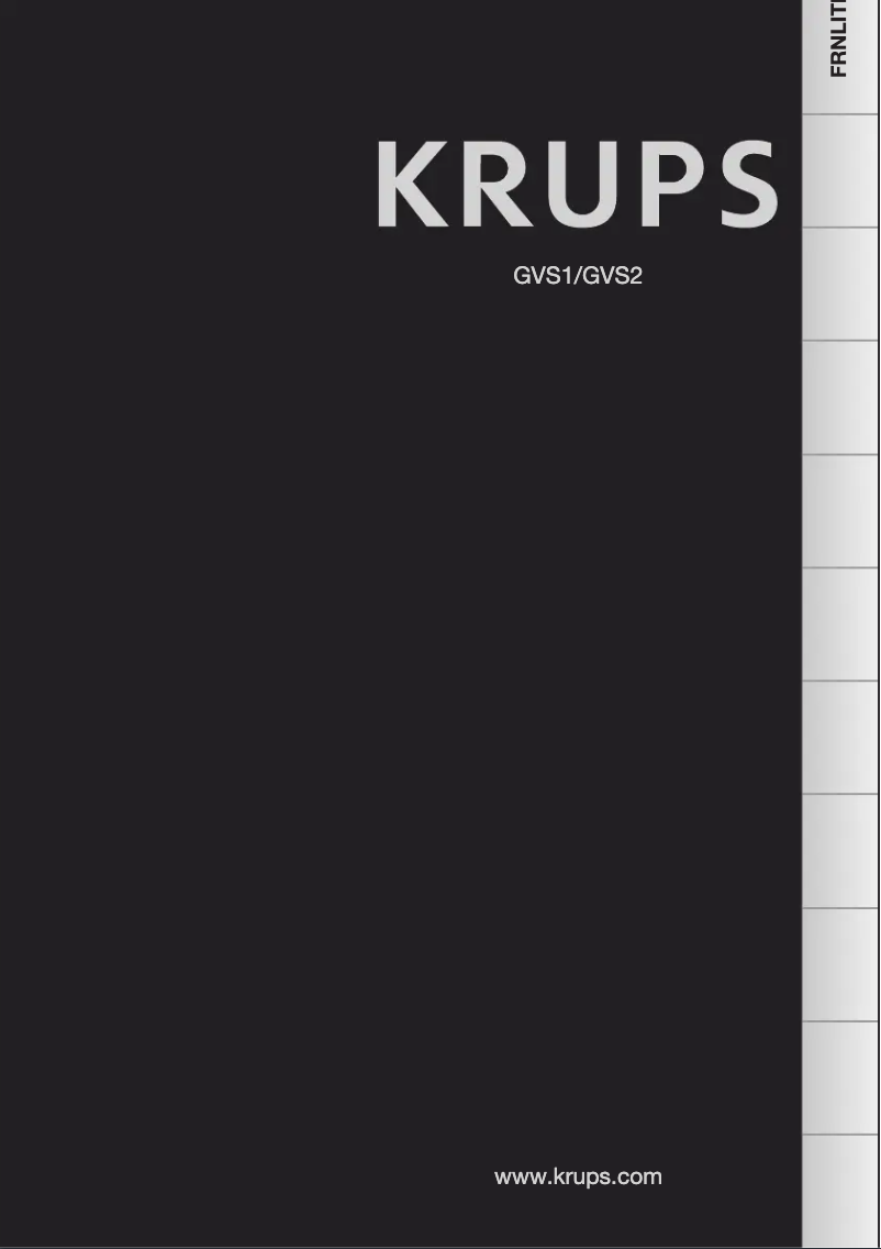 Image de la première page du manuel de l'appareil Venise GVS2