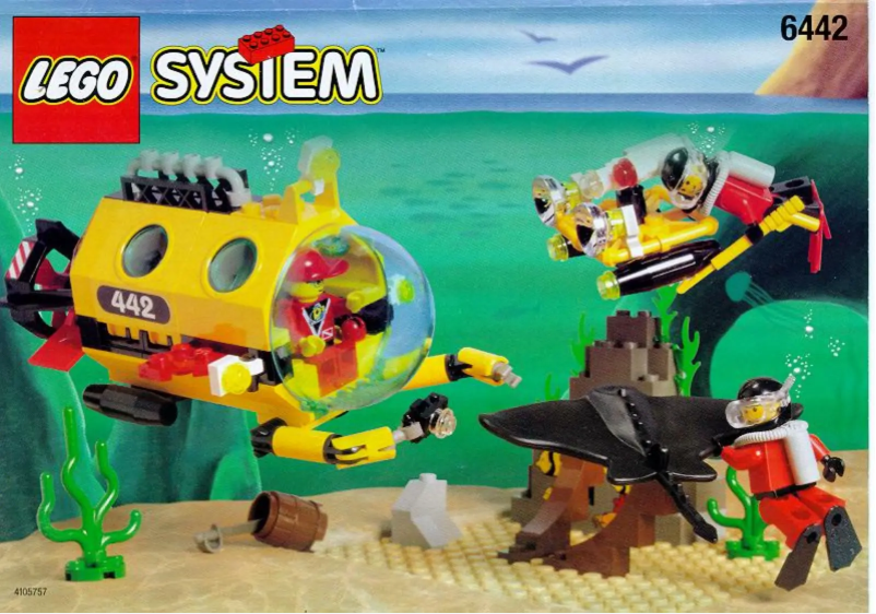 Page 1 de la notice Manuel utilisateur Lego SUBMARINE W. CAMERA