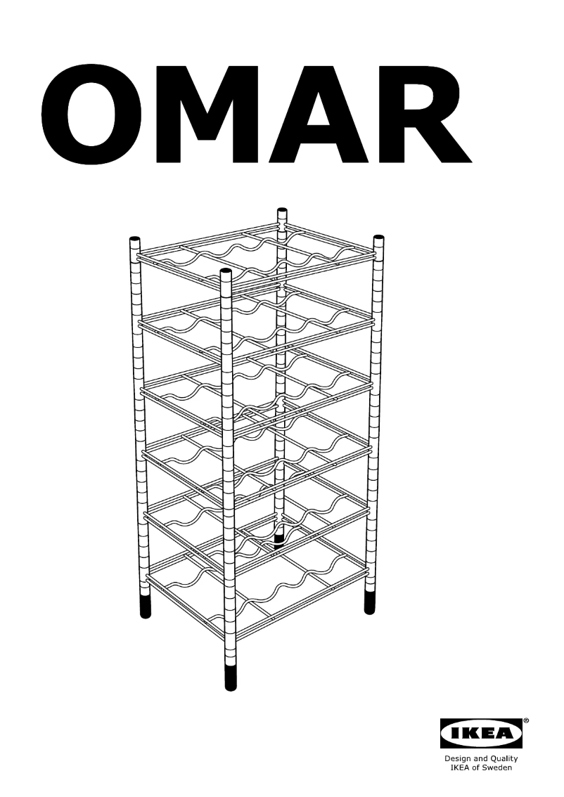 Page 1 of the manual User Manual Ikea OMAR (48 bottles)