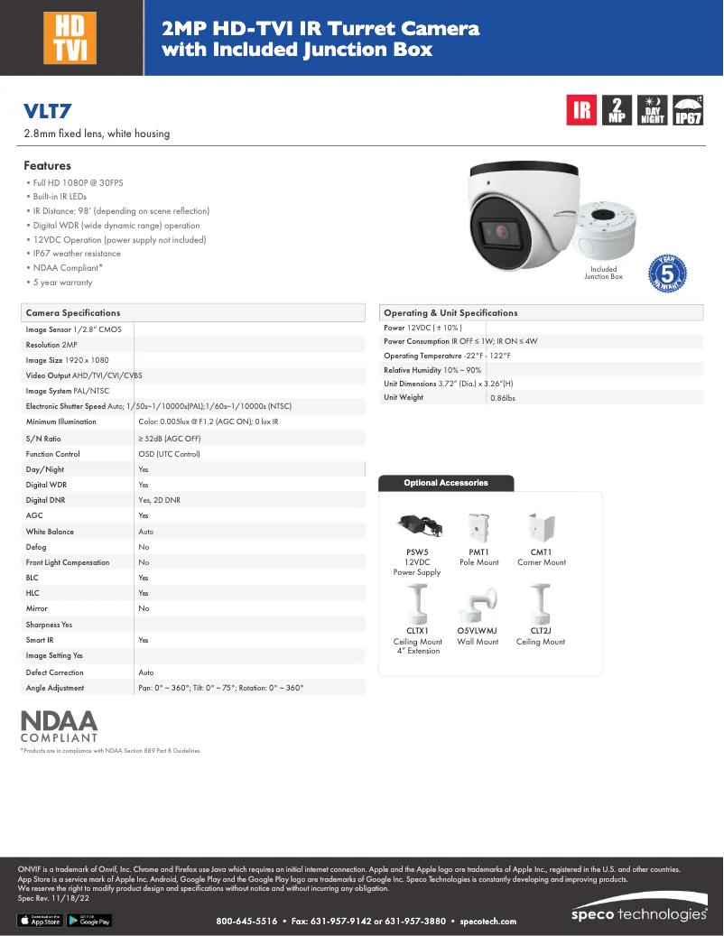 Image de la première page du manuel de l'appareil VLT7