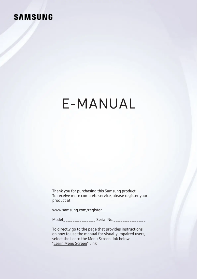 Page 1 de la notice Manuel utilisateur Samsung Q9F