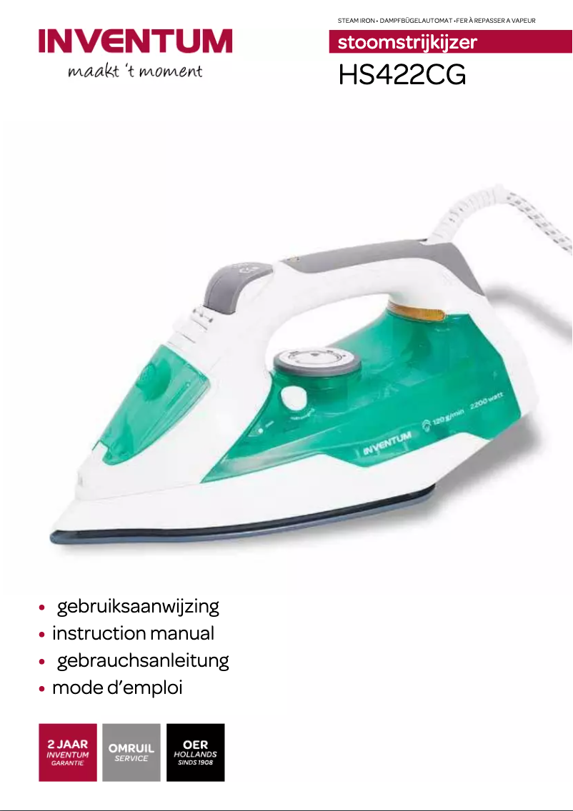 Page 1 de la notice Manuel utilisateur Inventum HS422CG
