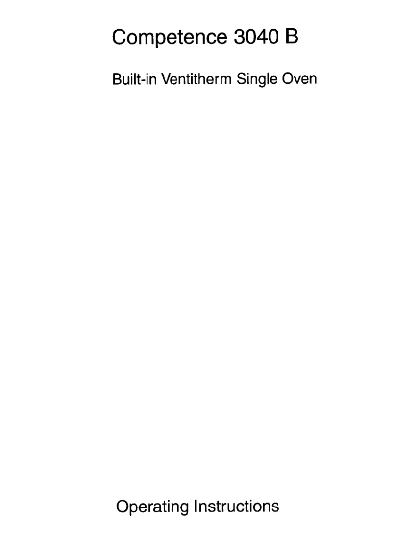 Image de la première page du manuel de l'appareil Competence 3040 B W