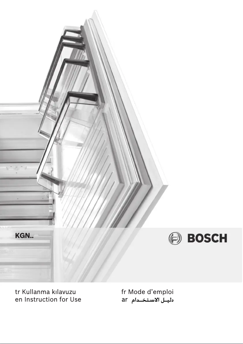 Page 1 de la notice Manuel utilisateur Bosch KGN56AW22N