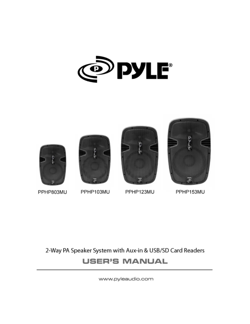 Page n°1 - Manuel utilisateur Pyle PPHP103MU