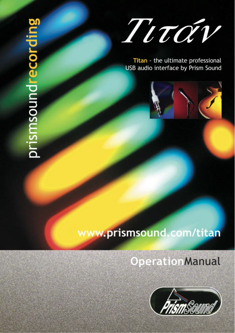 Image de la première page du manuel de l'appareil Titan