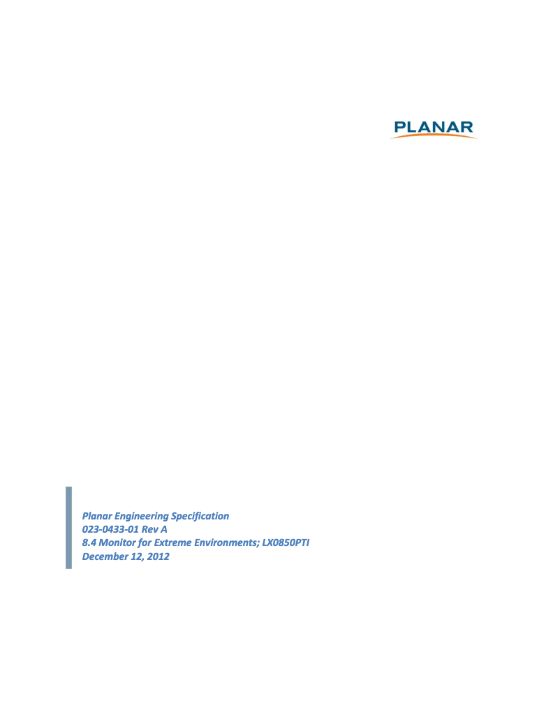 Image de la première page du manuel de l'appareil LX0850PTI