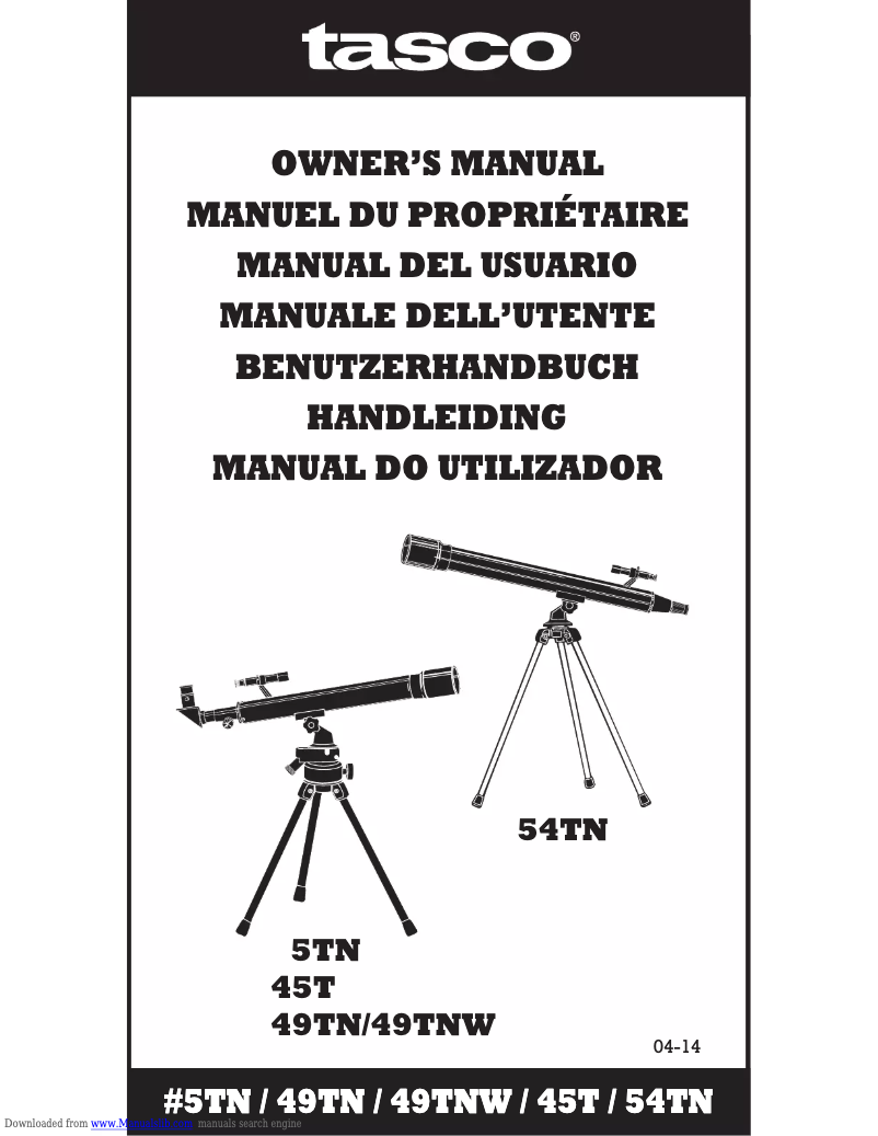 Image de la première page du manuel de l'appareil 54TN