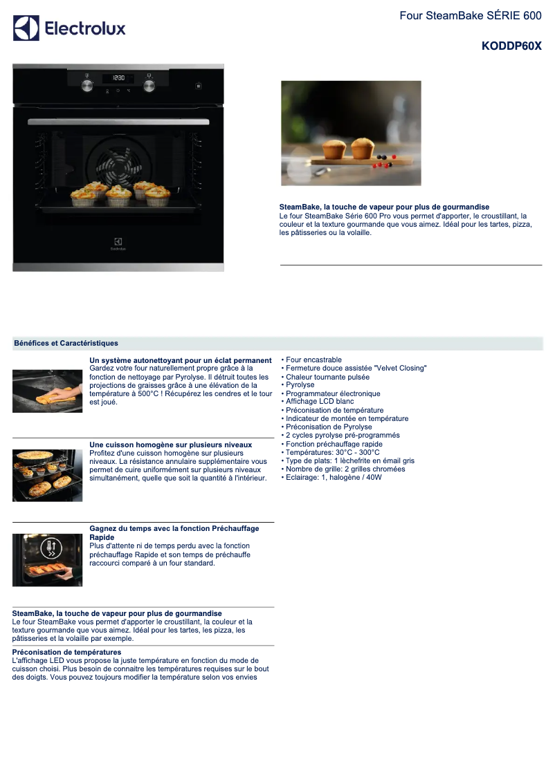 Image de la première page du manuel de l'appareil KODDP60X