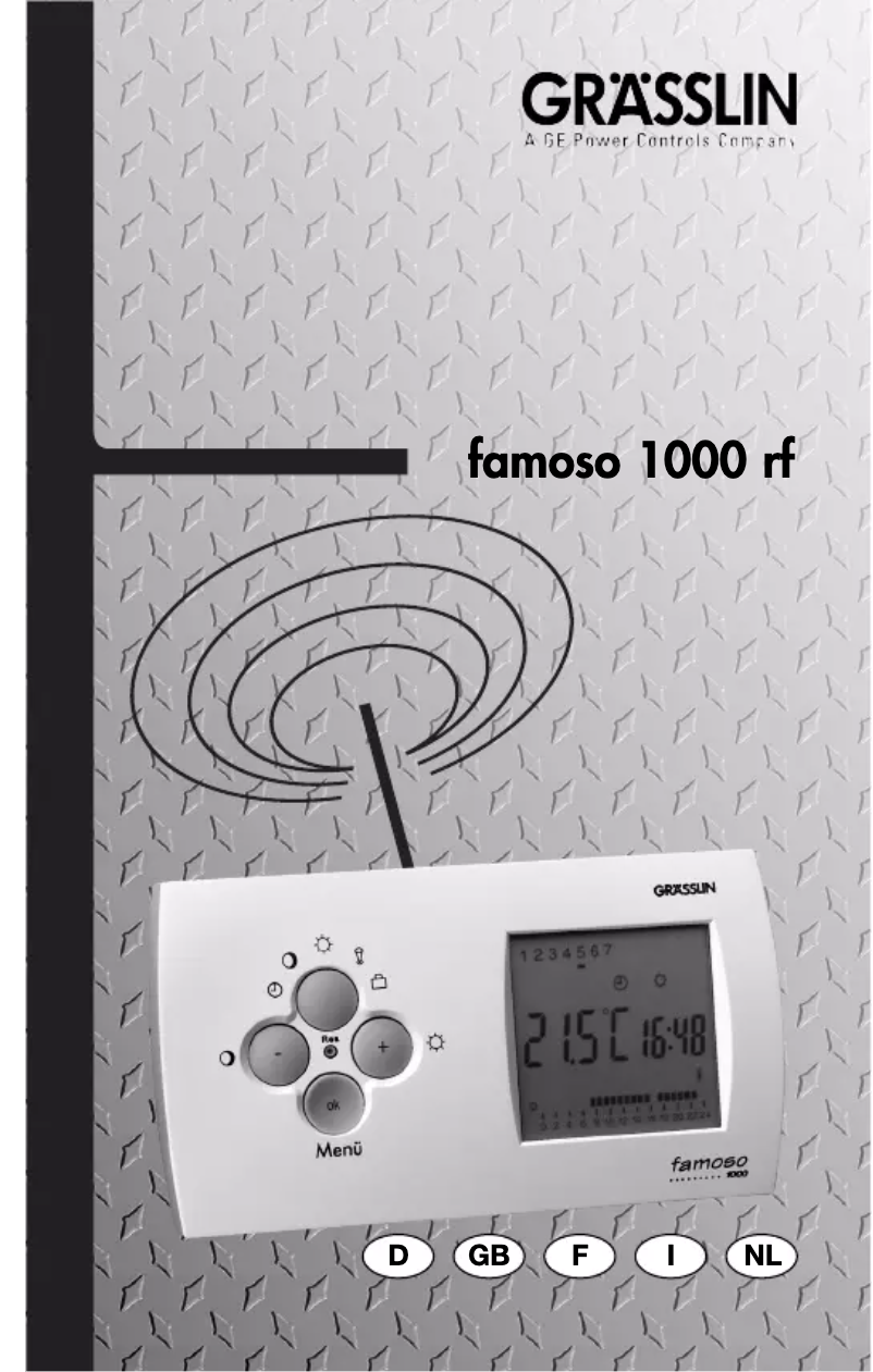 Page n°1 - Manuel utilisateur Grässlin Famoso 1000 RF