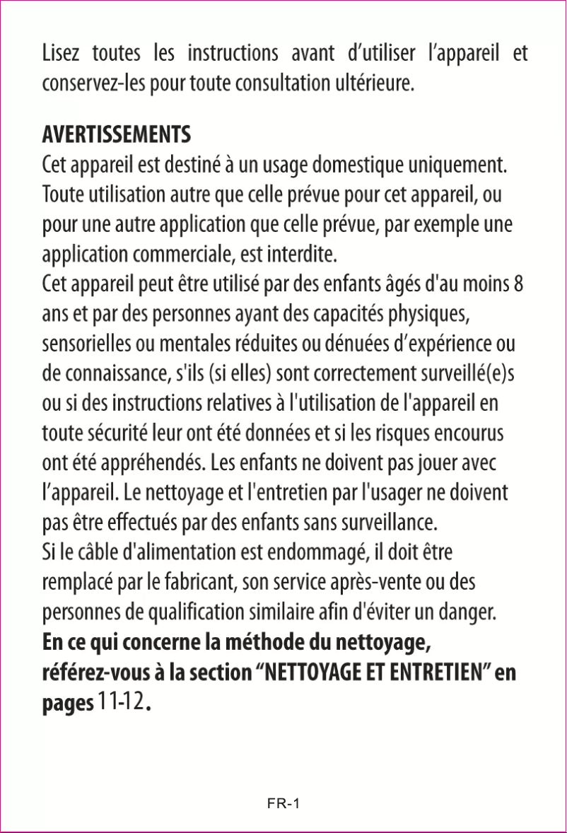 Page 1 de la notice Manuel utilisateur Proline PAC7290