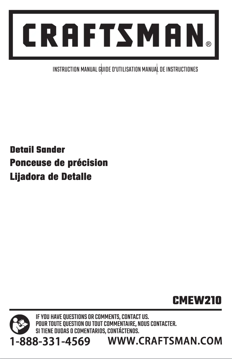 Page 1 de la notice Manuel utilisateur Craftsman CMEW210