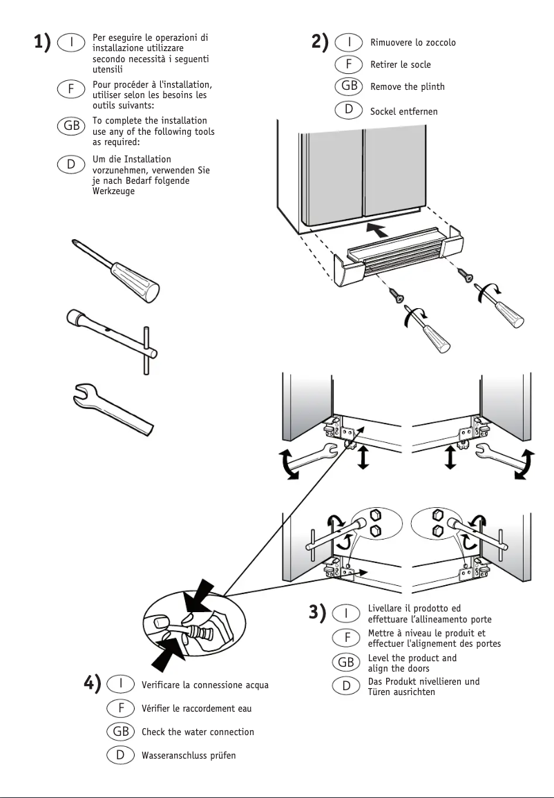 Page 1 de la notice Manuel utilisateur Whirlpool WSC 5513 A+S