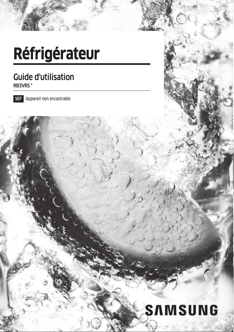 Page n°1 - Manuel utilisateur Samsung RB3VRS130WW