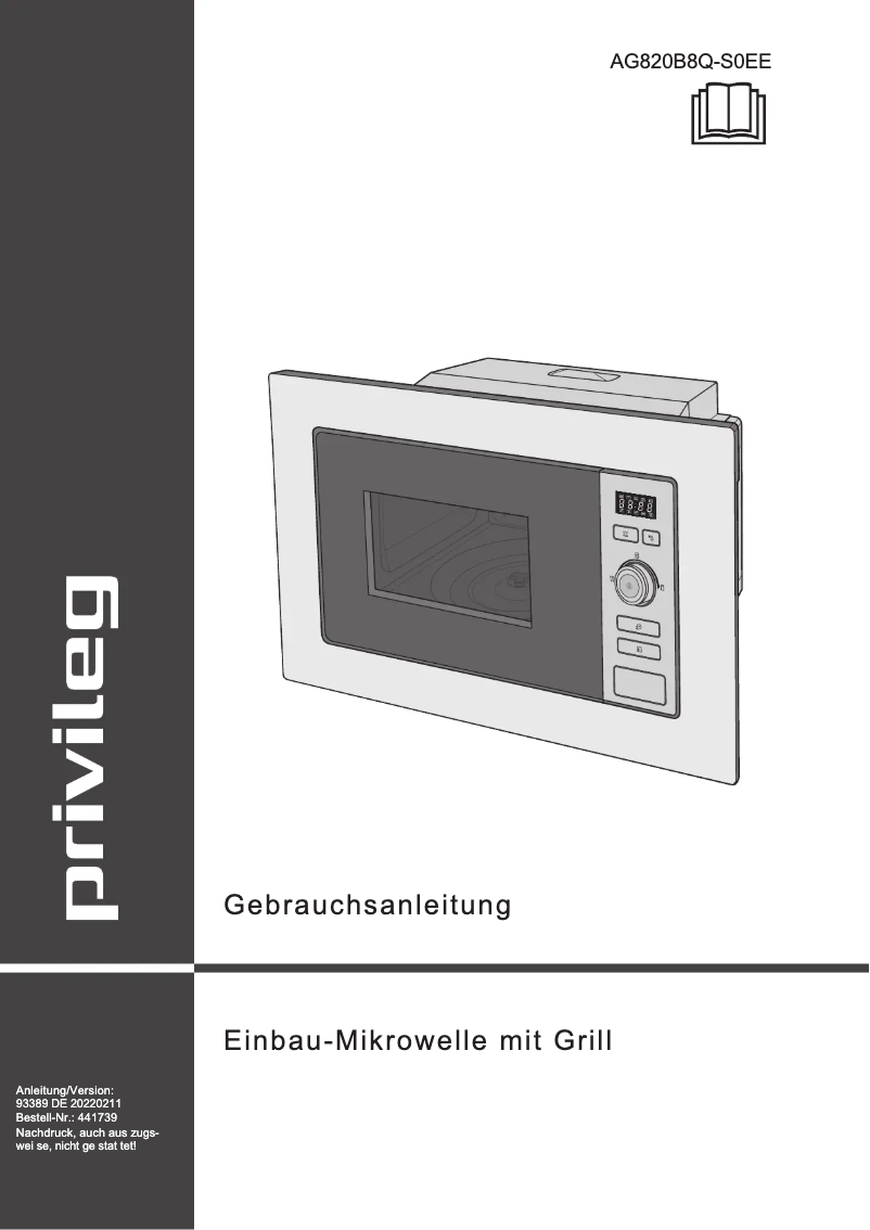 Page n°1 - Manuel utilisateur Privileg AG820B8Q-S0EE
