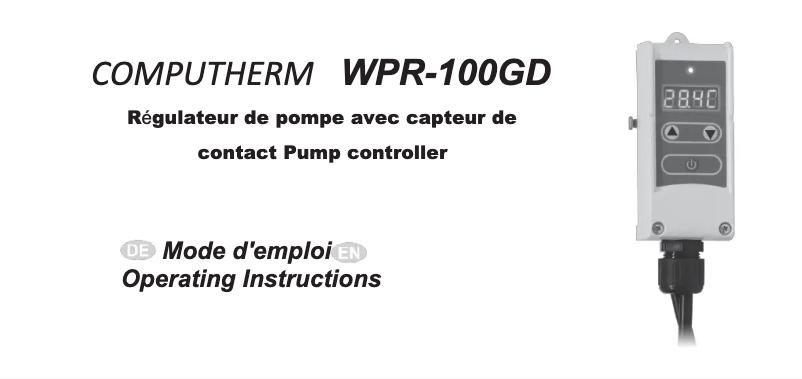 Page n°1 - Manuel utilisateur Computherm WPR-100GD