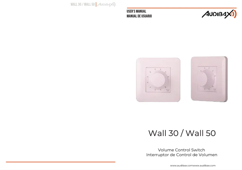 Page 1 de la notice Manuel utilisateur Audibax Wall 50