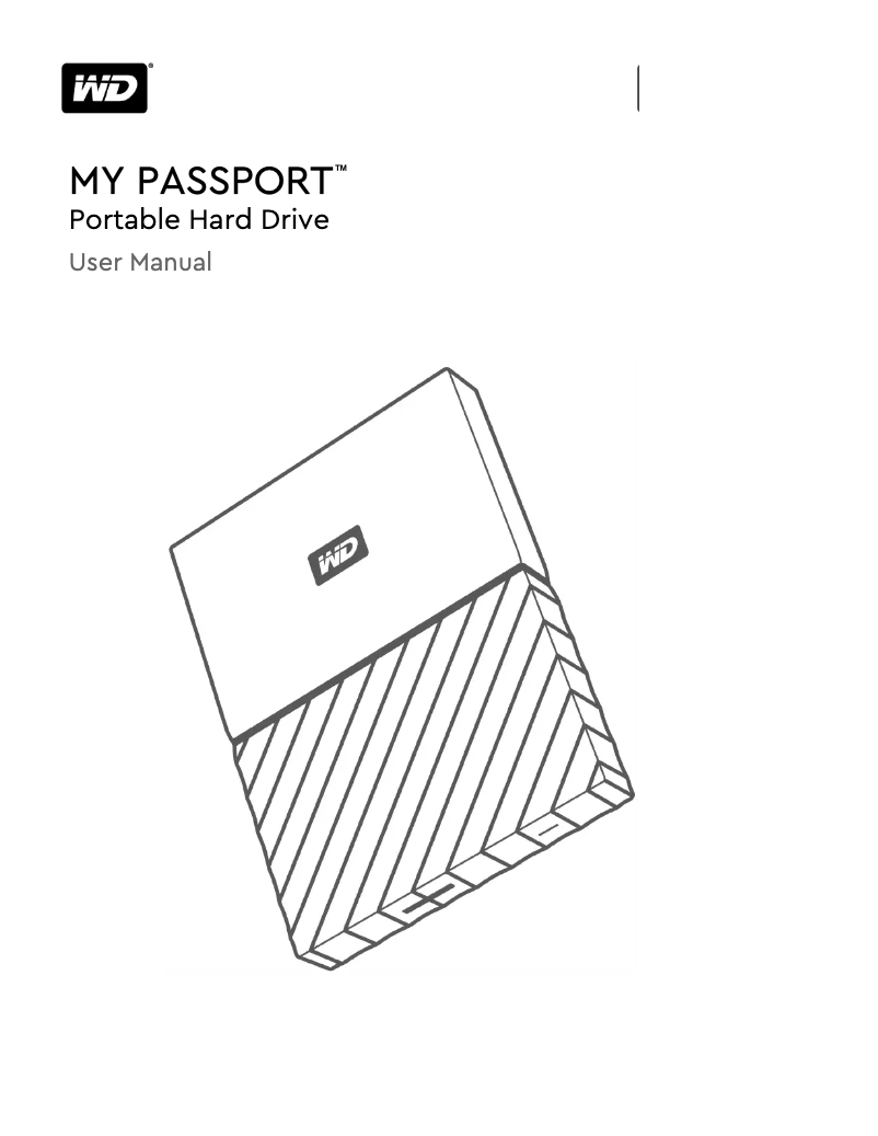 Image de la première page du manuel de l'appareil My Passport WDBYFT0030BWT