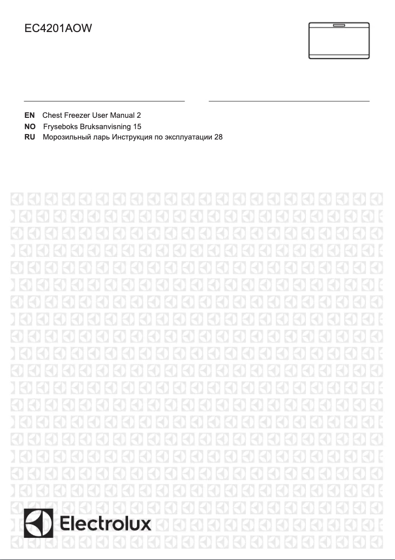 Page n°1 - Manuel utilisateur Electrolux EC4201AOW