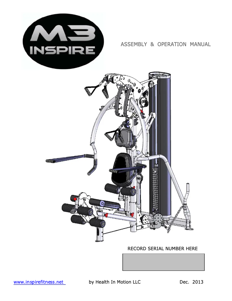 Image de la première page du manuel de l'appareil M3