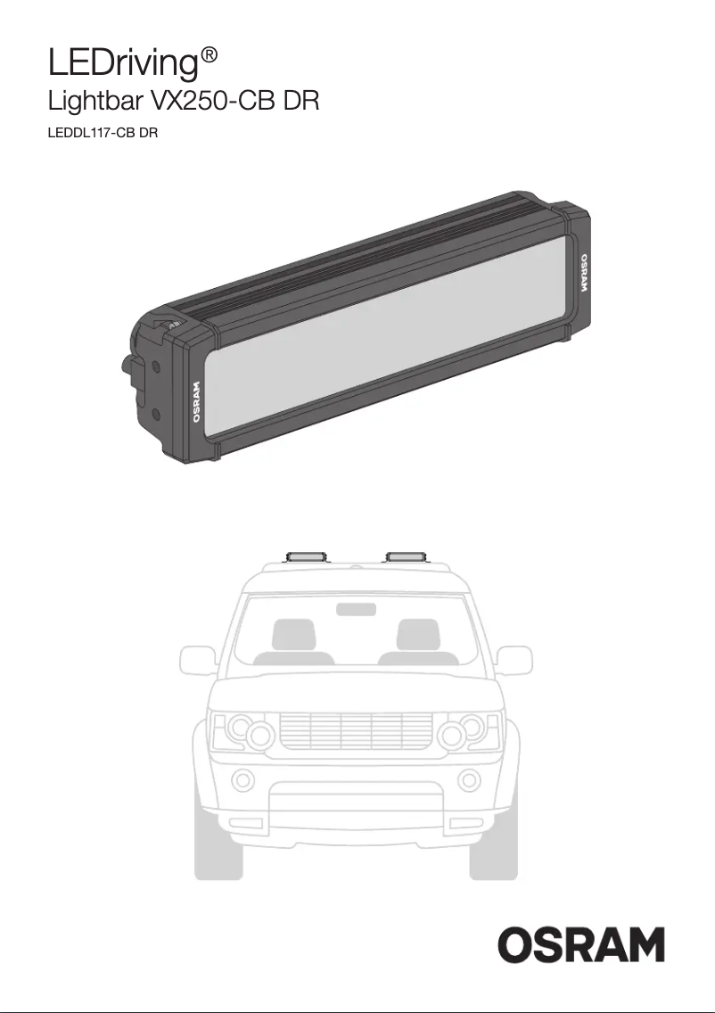 Page n°1 - Instructions / montage Osram VX250-CB