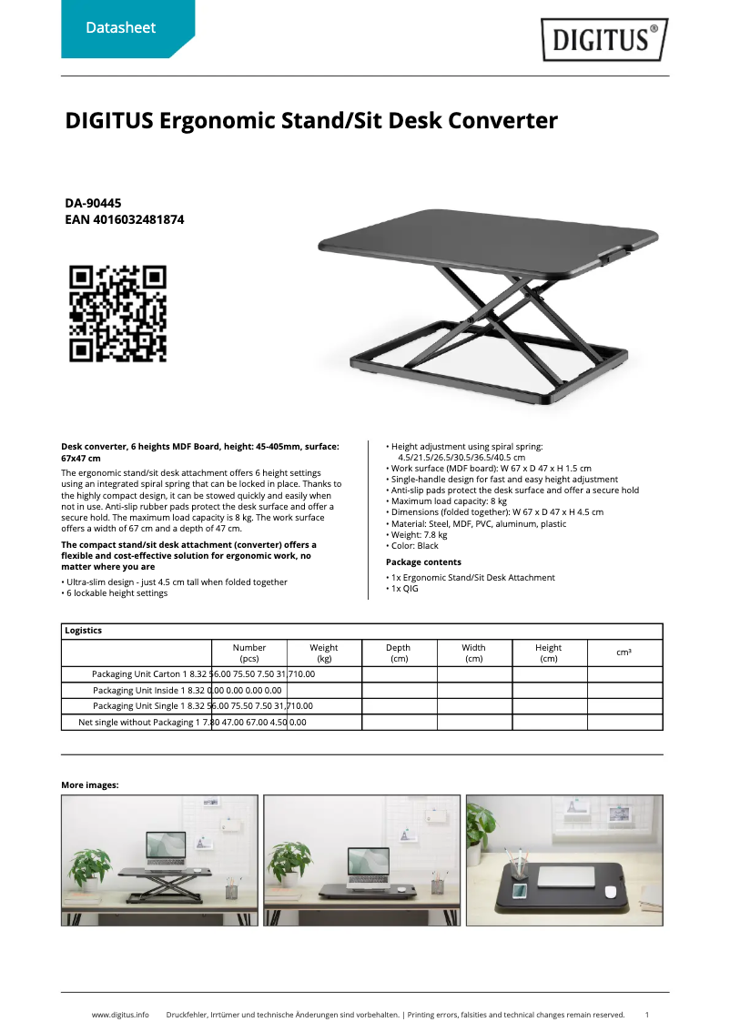 Image de la première page du manuel de l'appareil DA-90445