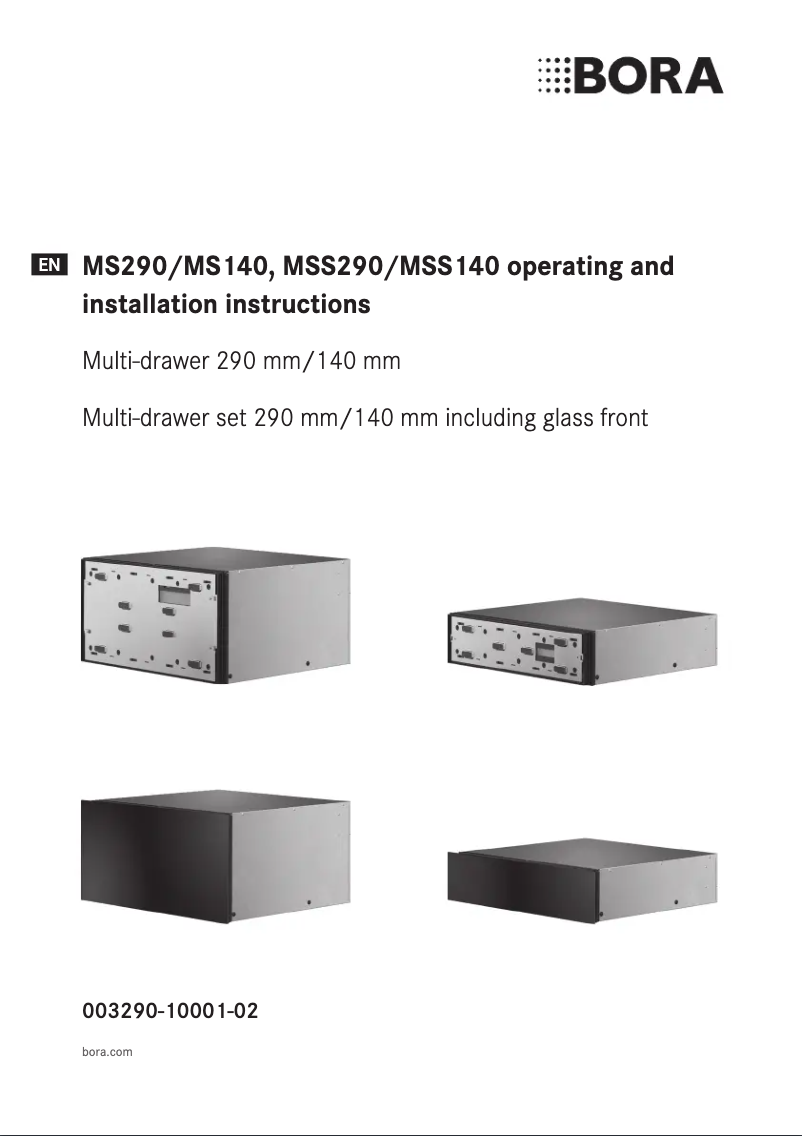 Page 1 de la notice Guide d'installation BORA MSS140