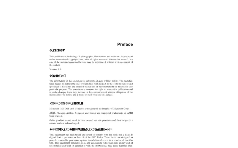 Page n°1 - Manuel utilisateur ECS A880GM-A3