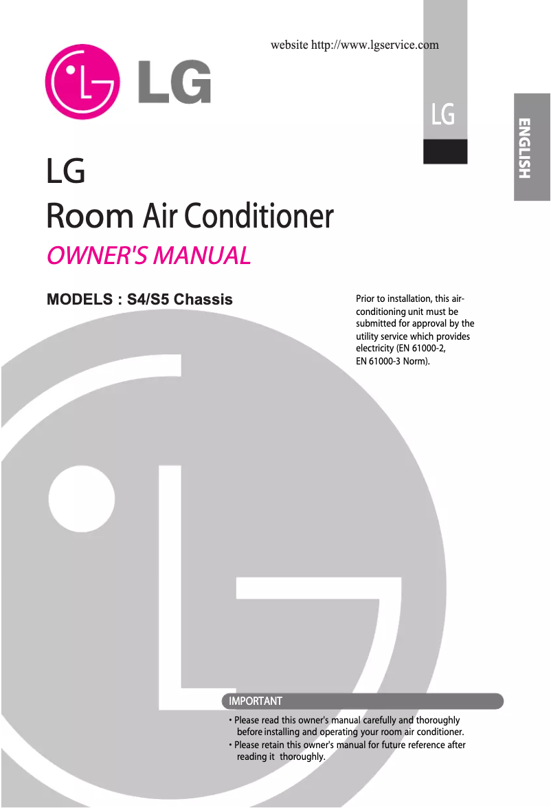 Page n°1 - Manuel utilisateur LG HSN18SG