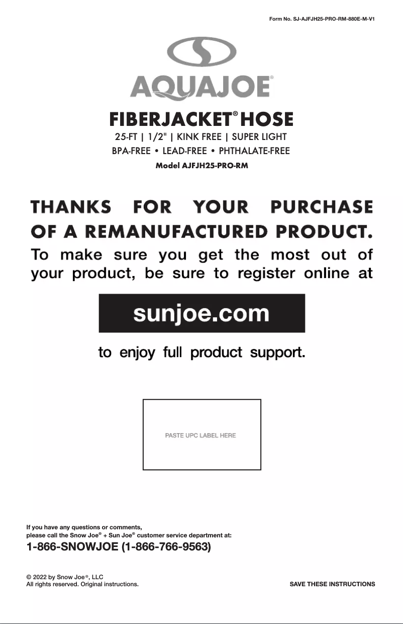 Imagen de la primera página del manual del dispositivo AJFJH25-PRO-RM