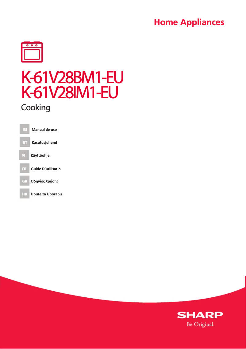 Page n°1 - Manuel utilisateur Sharp K-61V28IM1-EU