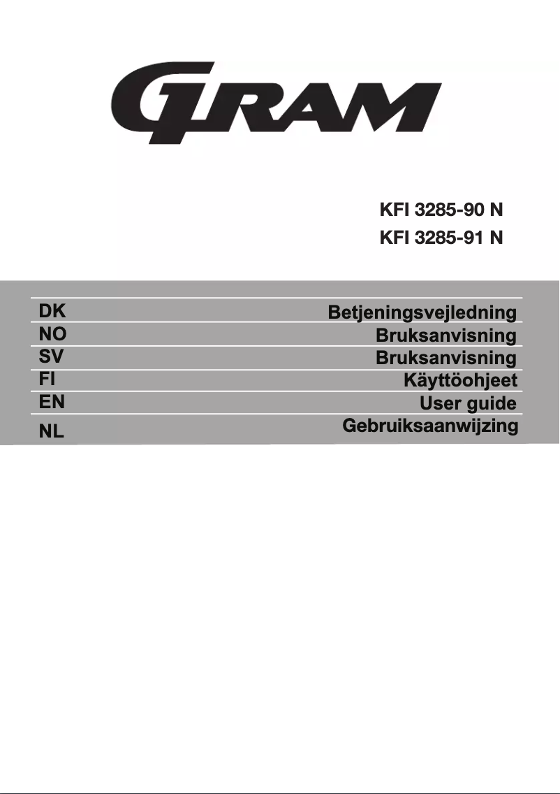 Image de la première page du manuel de l'appareil KFI 3285-90 N