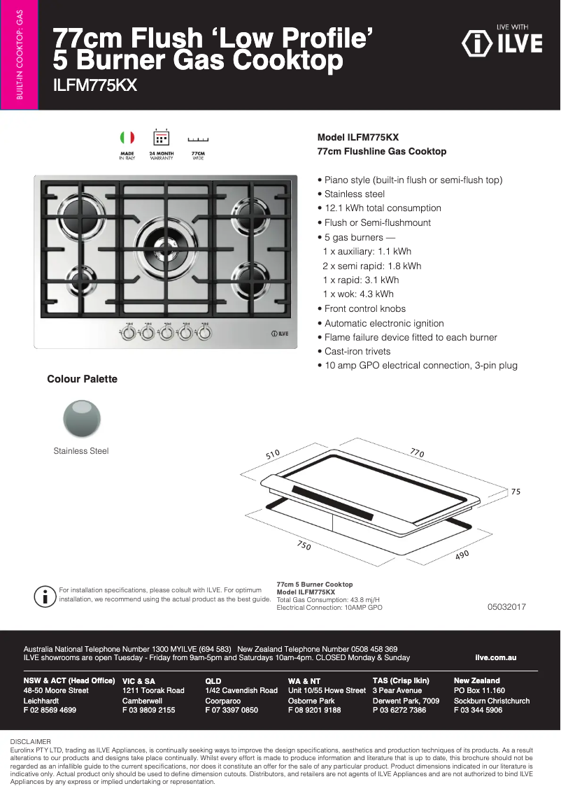 Image de la première page du manuel de l'appareil ILFM775KX