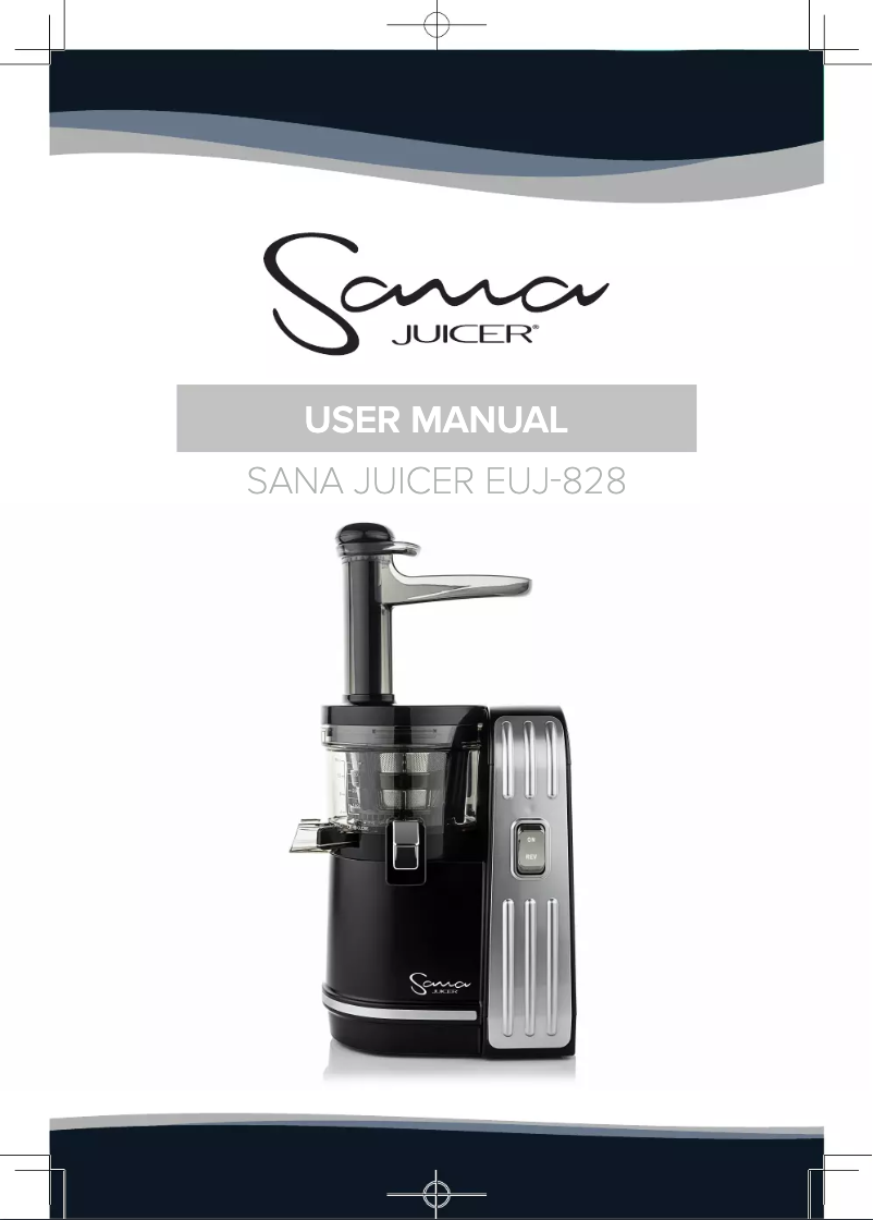 Page n°1 - Manuel utilisateur Sana EUJ-828