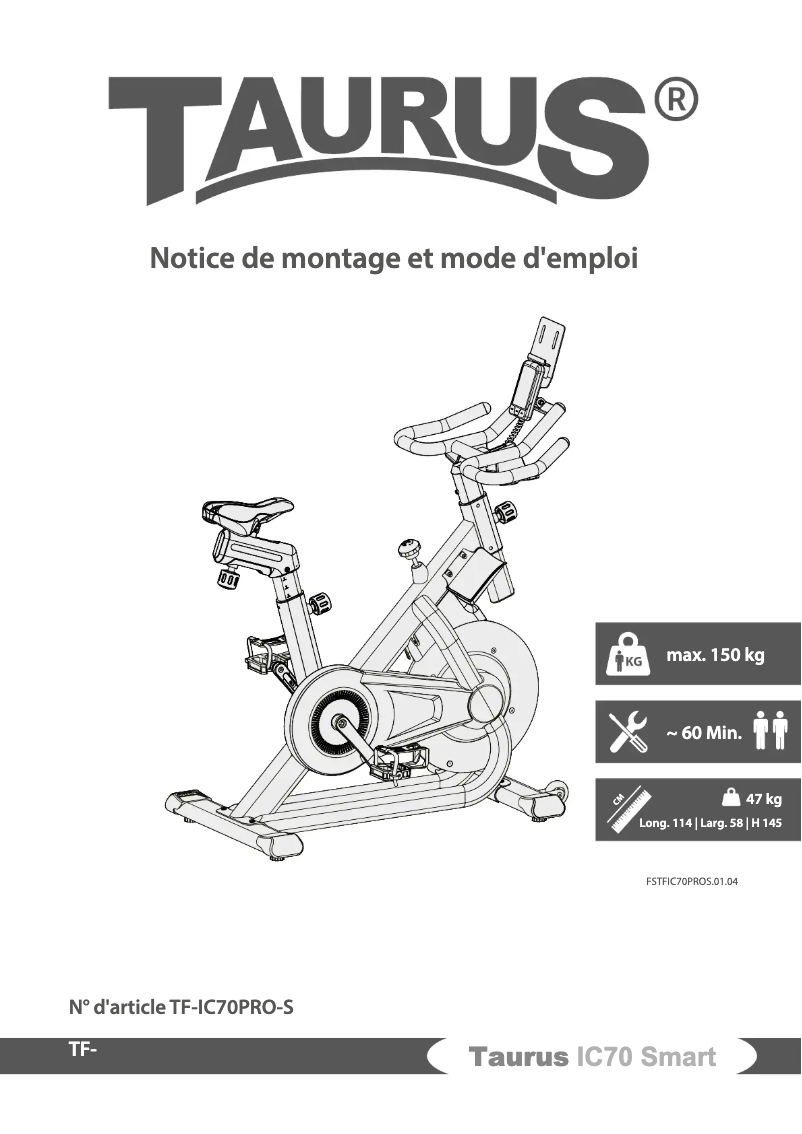 Page 1 de la notice Manuel utilisateur Taurus IC70 Smart