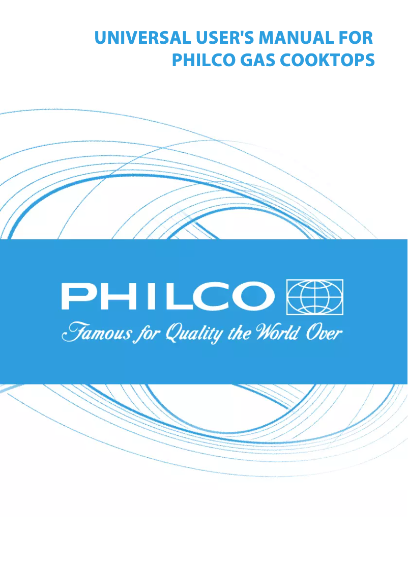 Page n°1 - Manuel utilisateur Philco PGI 75 CW