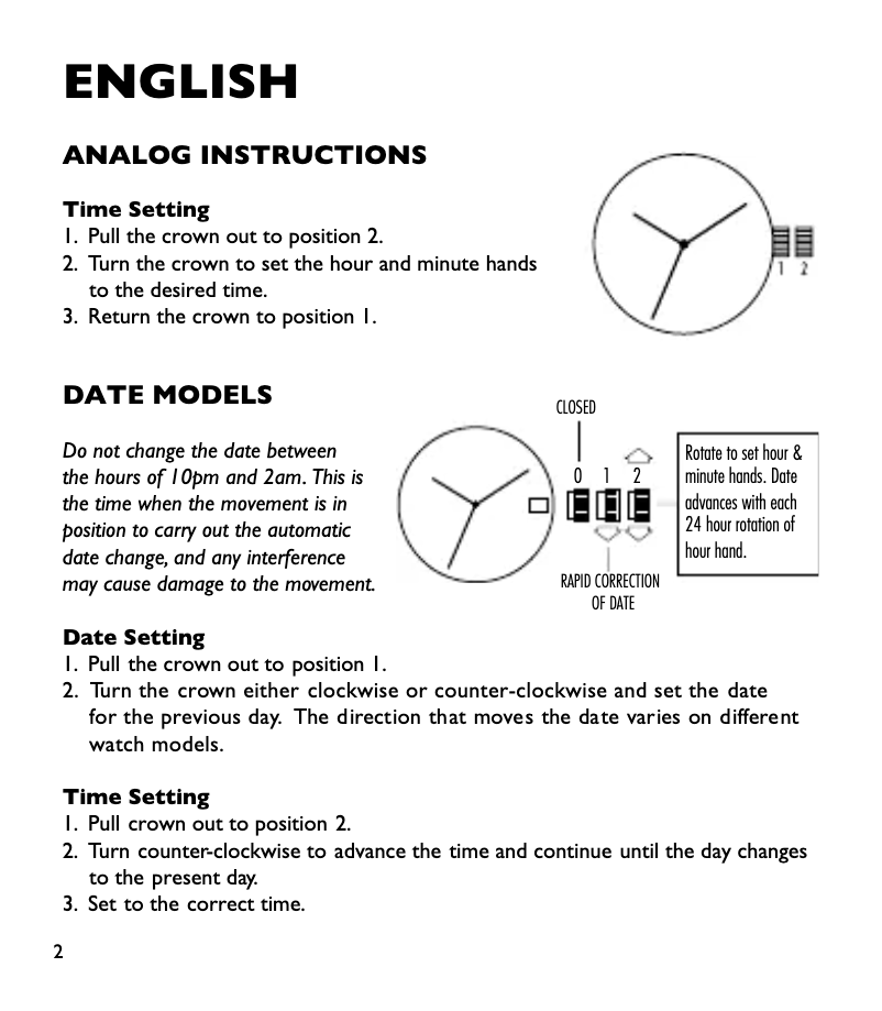 Page n°1 - Manuel utilisateur Armani AX1455