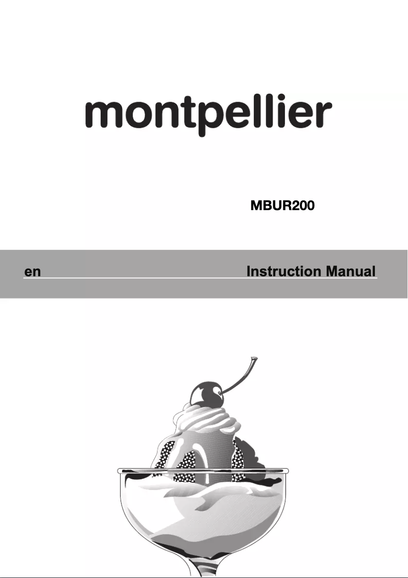 Page 1 de la notice Manuel utilisateur Montpellier MBUR200
