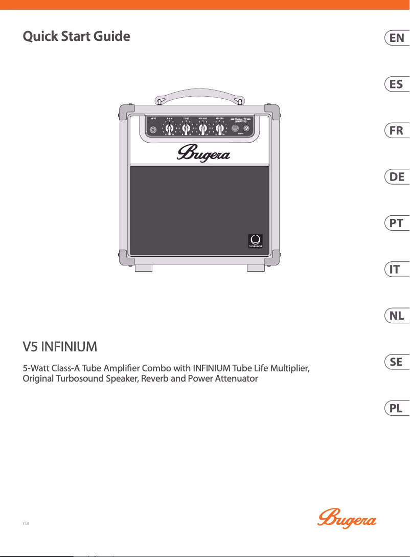 Page n°1 - Guide de démarrage rapide Bugera V5 Infinium