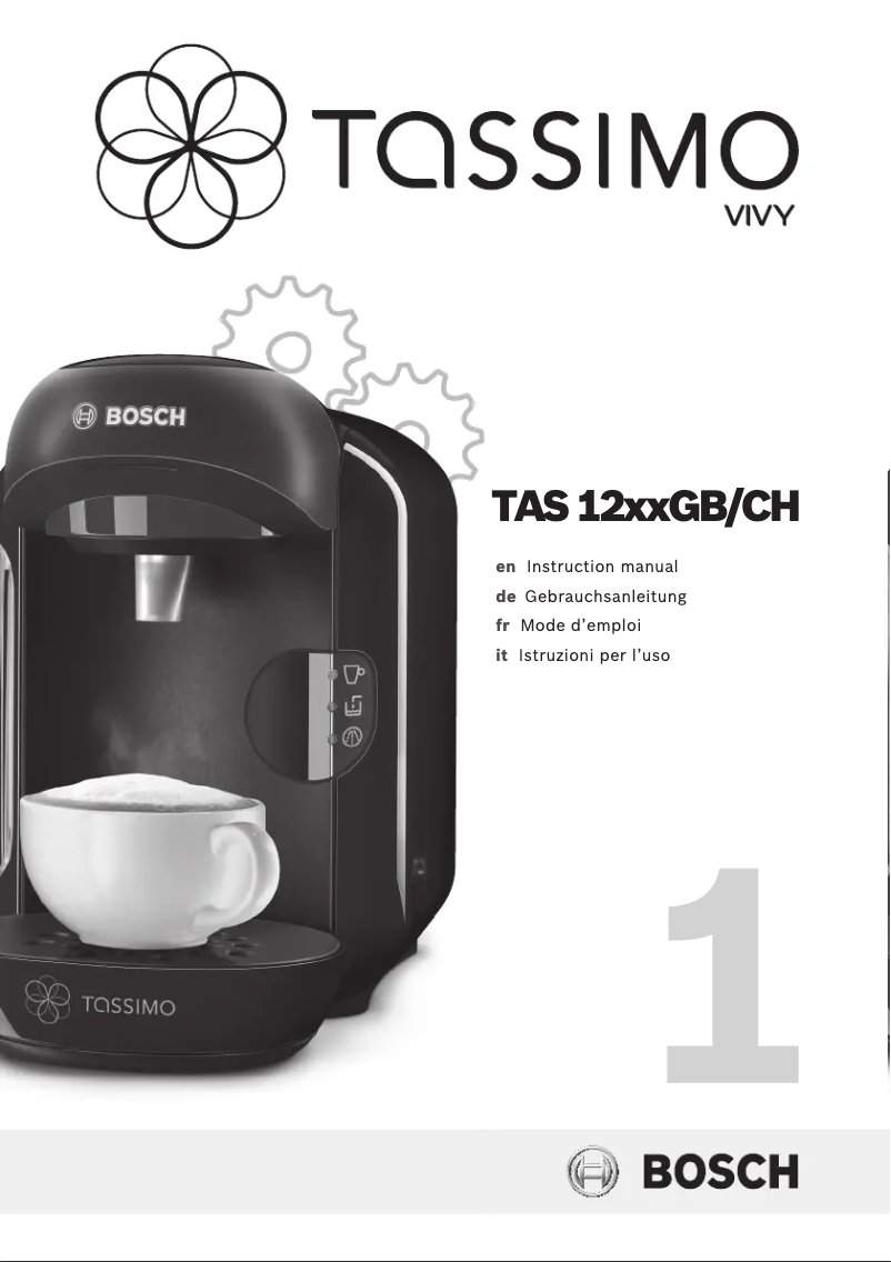 Página 1 del manual Manual de usuario Bosch Tassimo Vivy TAS1257